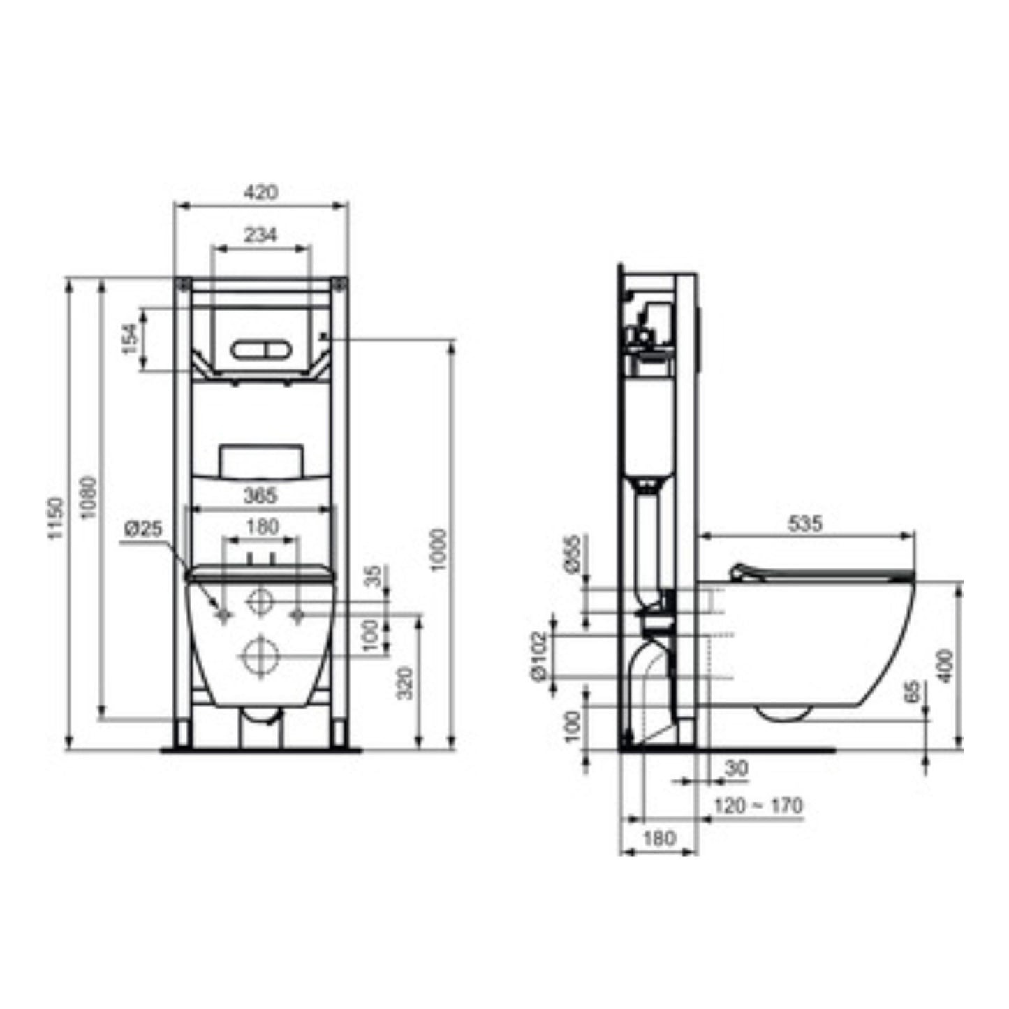 IDEAL STANDARD TESI VASO SOSPESO BIANCO SETA AQUABLADE wc water bagno