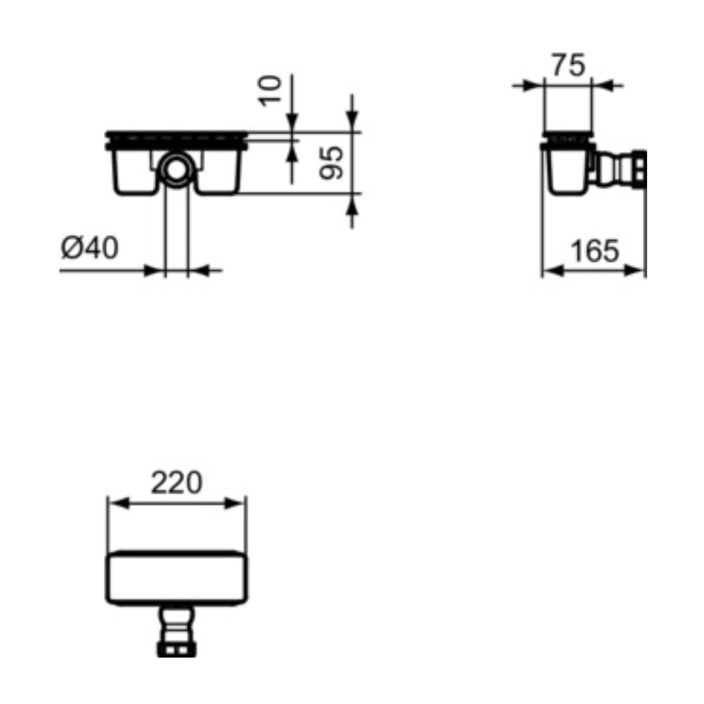 IDEAL STANDARD ULTRAFLAT NEW PILETTA NERO OPACO RETTANGOLARE ispezionabile bagno doccia