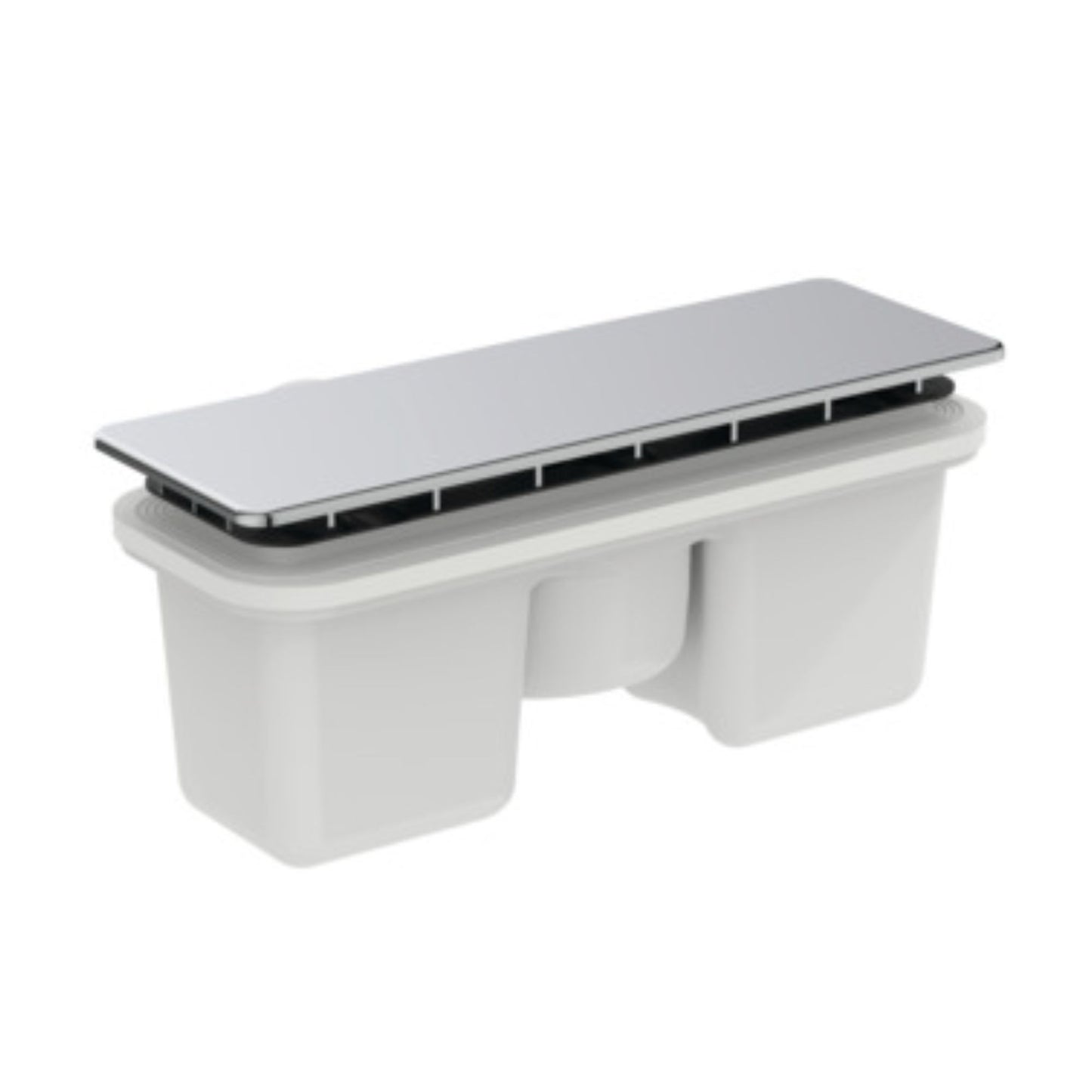 IDEAL STANDARD ULTRAFLAT NEW PILETTA RETTANGOLARE CROMATA ISPEZIONABILE piatto doccia