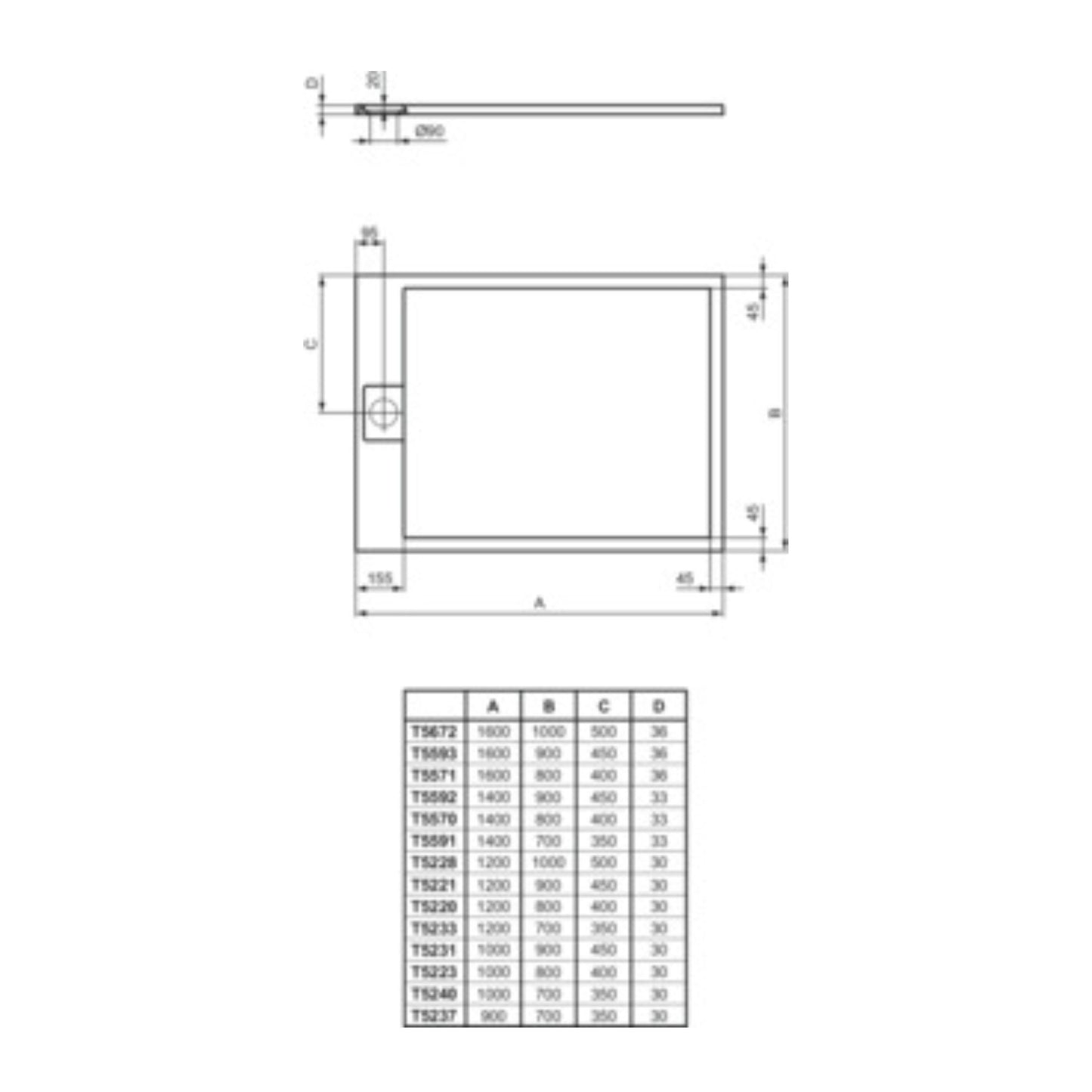 IDEAL STANDARD ULTRA FLAT S I.LIFE PIATTO DOCCIA RETTANGOLARE SABBIA 120x80cm