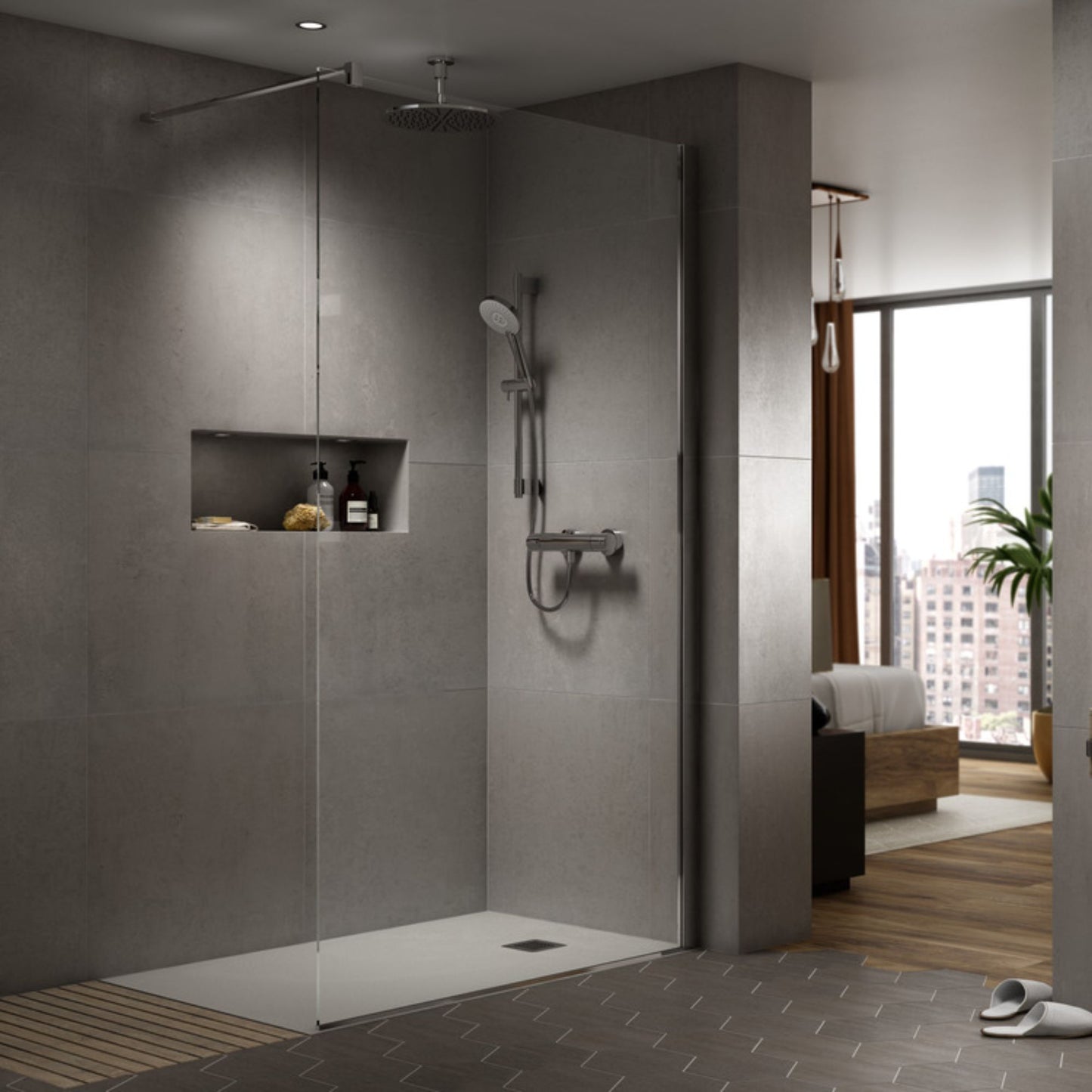 IDEAL STANDARD ULTRAFLAT S PIATTO DOCCIA GRIGIO CEMENTO RETTANGOLARE ultrasottile 120x80cm