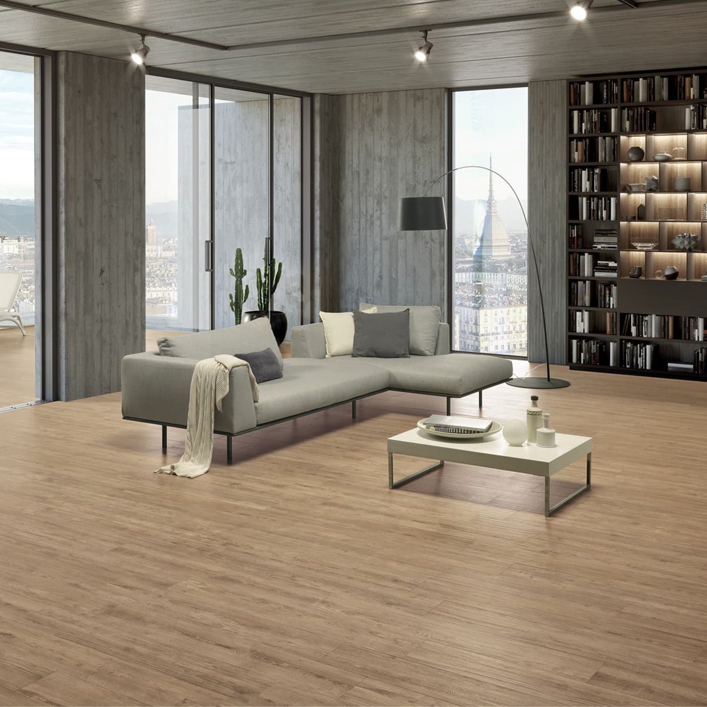 LA FABBRICA AVA CÀ FOSCARI GRES PORCELLANATO AVANA 20x120 piastrelle rettangolari