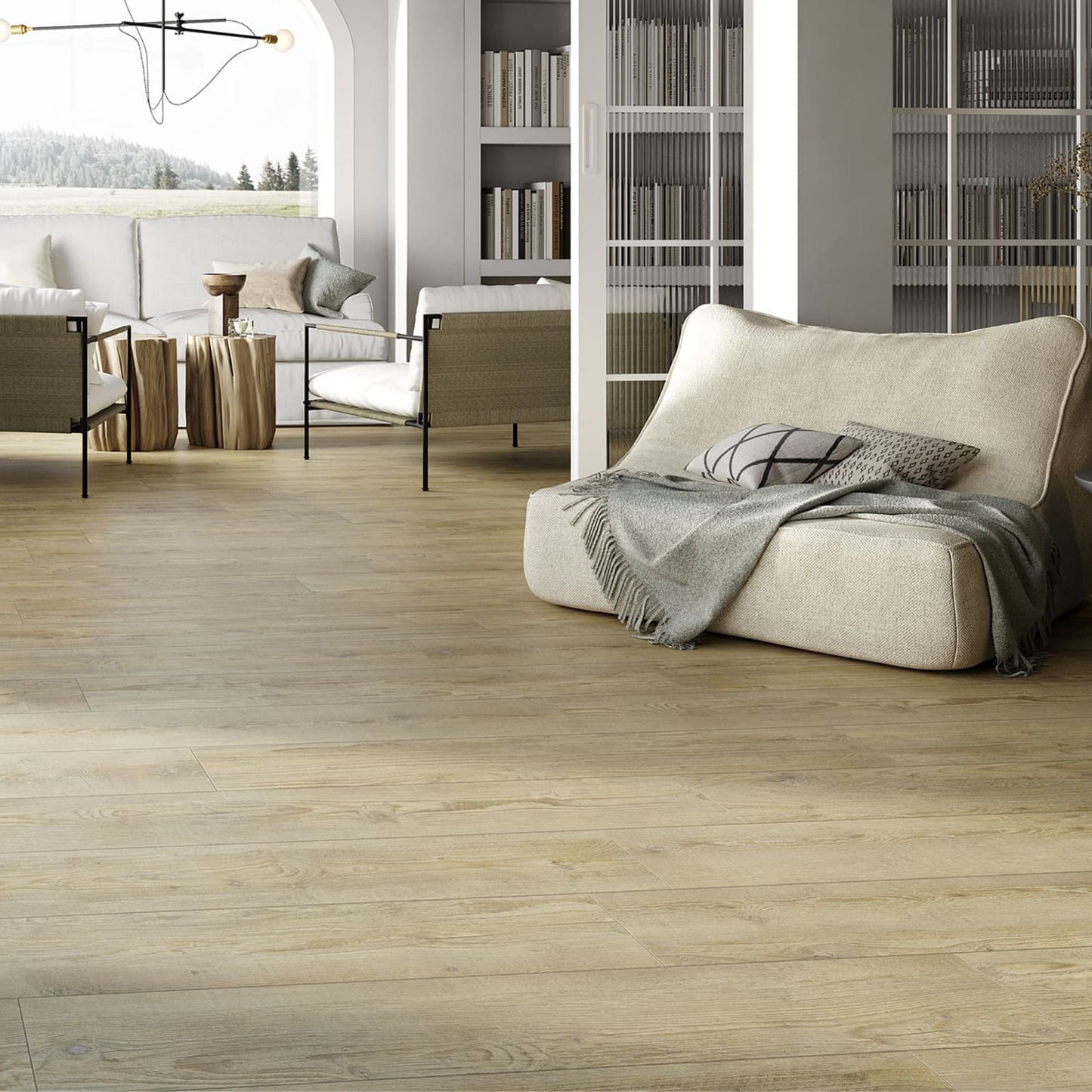 LA FABBRICA AVA CÀ FOSCARI GRES PORCELLANATO CANAPA 20x120 piastrelle effetto legno