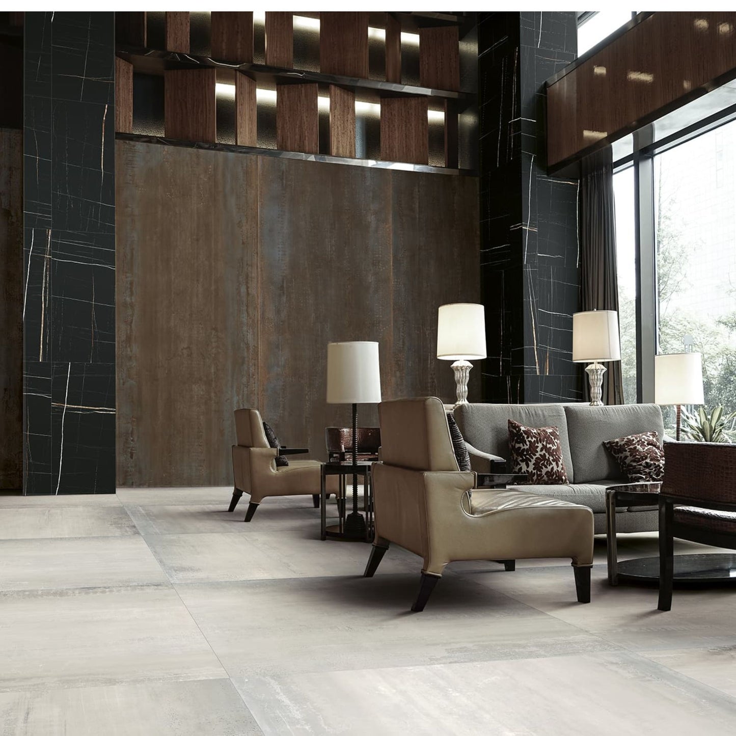 LA FABBRICA AVA METAL GRES PORCELLANATO CORTEN 60x120 piastrelle stile urban