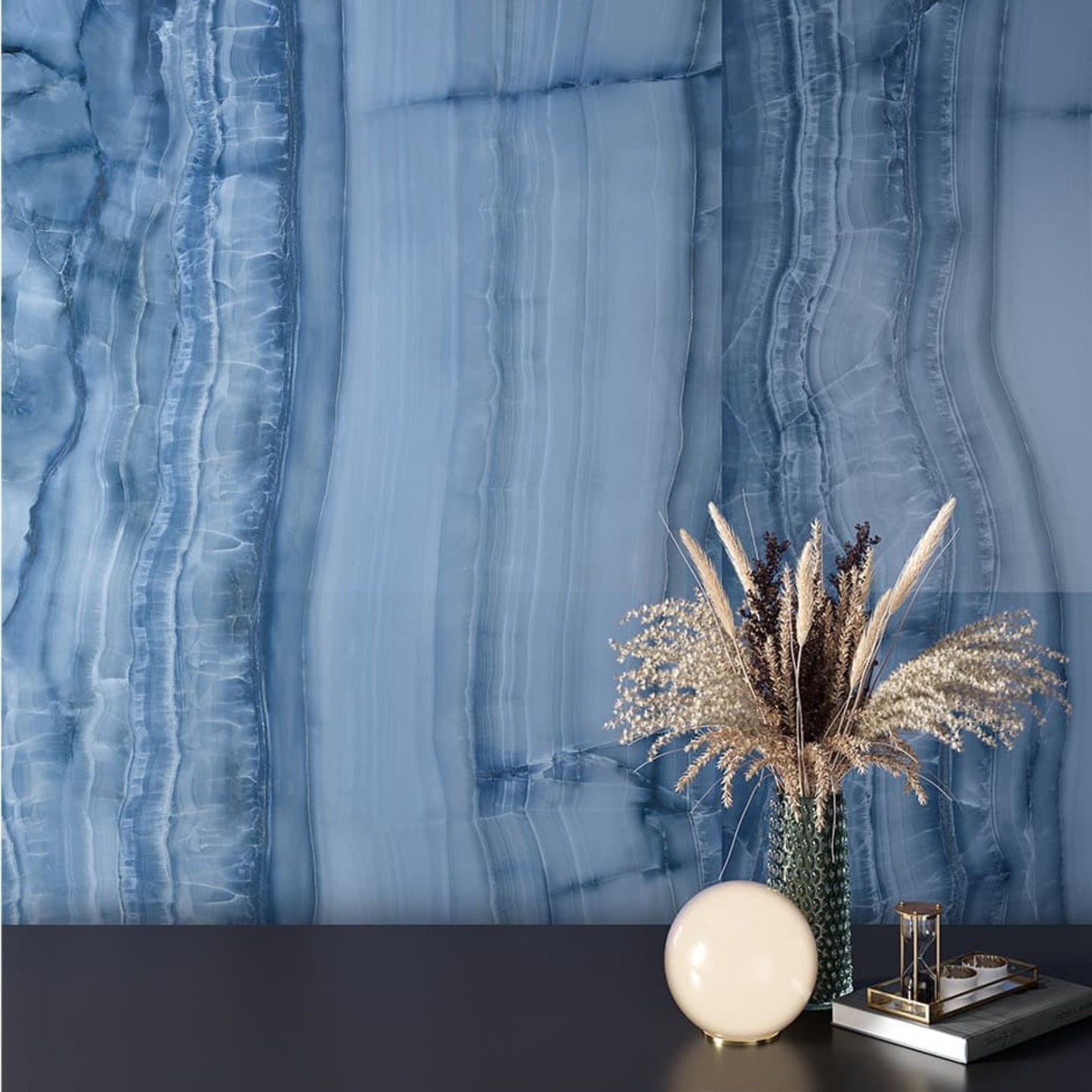 LA FABBRICA AVA NAUTILUS GRES PORCELLANATO BLU INTENSO 120x120 piastrelle moderne