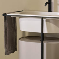 # LAVABO CON MOBILE CONTENITORE KYROS - CIELO sanitari in ceramica dal design innovativo Made in Italy
