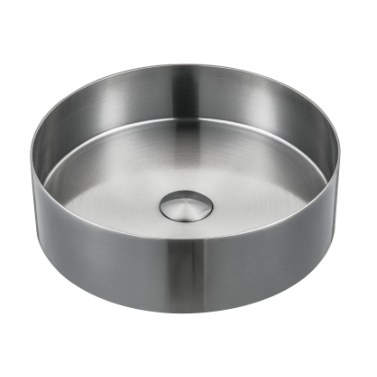 LAVABO FOYER ROUND 38Ø in acciaio inox 3 mm - CIPÍ lavandino tondo con finitura PVD+Nano coating senza saldature