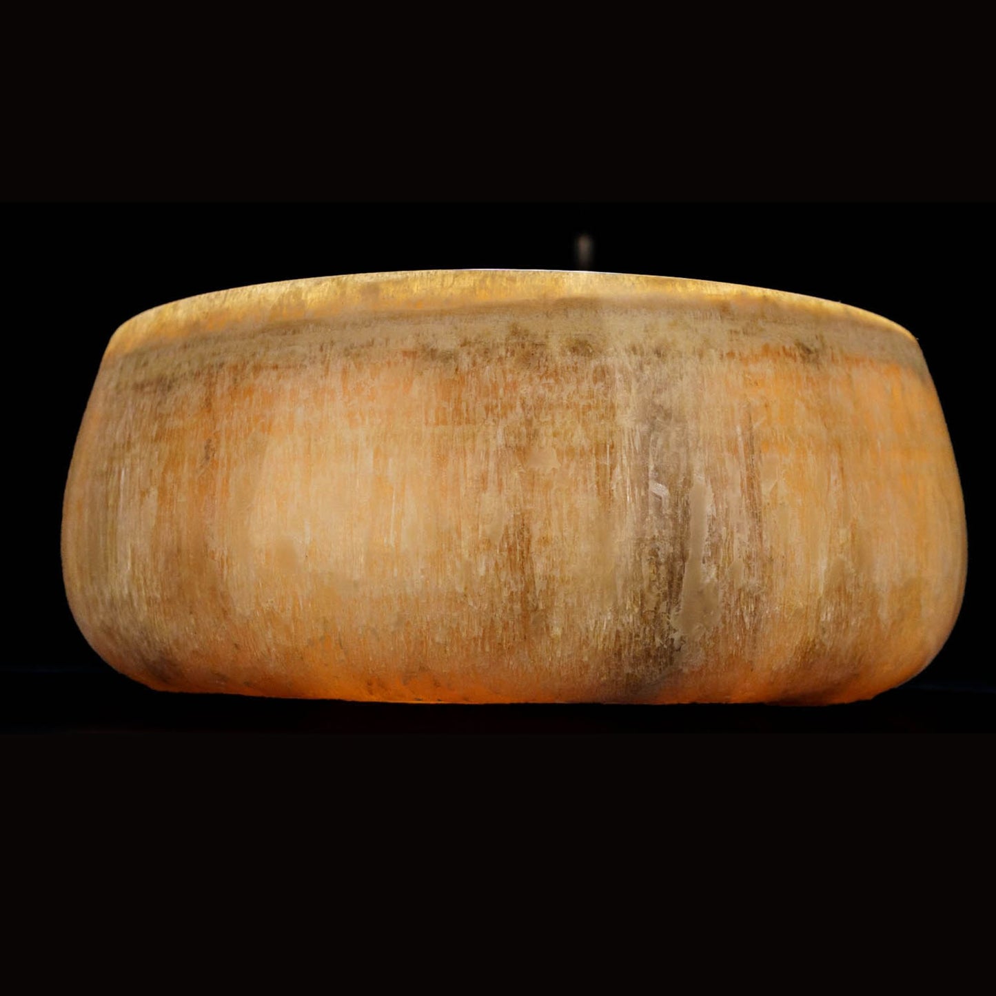 LAVABO KRATON da appoggio a vasca in onice massiccio 40Ø - CIPÍ ogni lavandino è unico