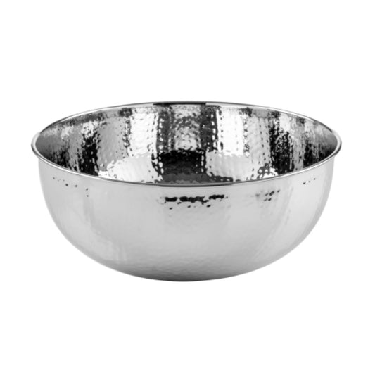 LAVABO NEW SHINE 40Ø da appoggio in ottone cromato martellato - CIPÍ Lavandino dal design prezioso, riflessi metallici e stile elegante senza tempo