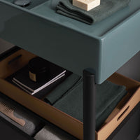 # LAVABO PLINIO 85 CON CASSETTO in ceramica - CIELO finiture pregiate e stile moderno per bagno di lusso