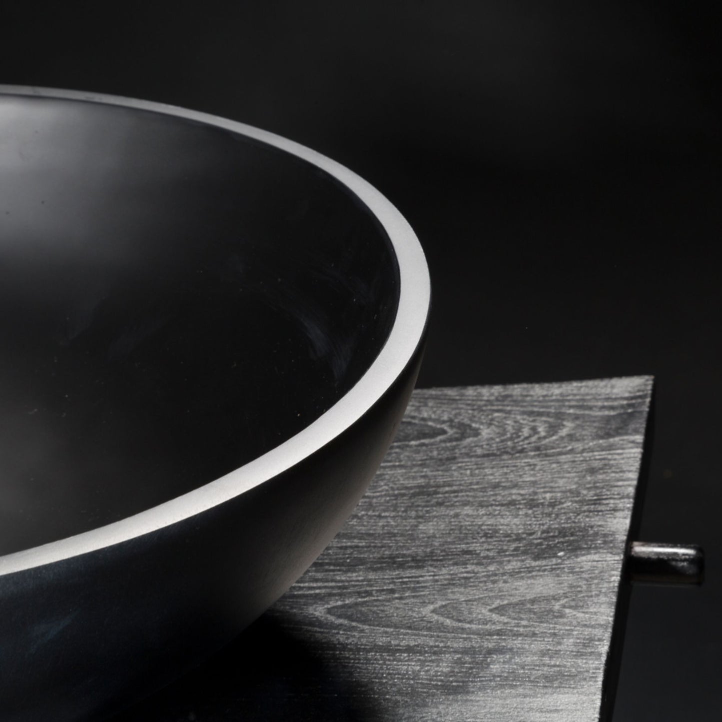 LAVABO POP lavantino a ciotola in resina - CIPÍ finitura matt bianco o nero, moderno per bagno di design