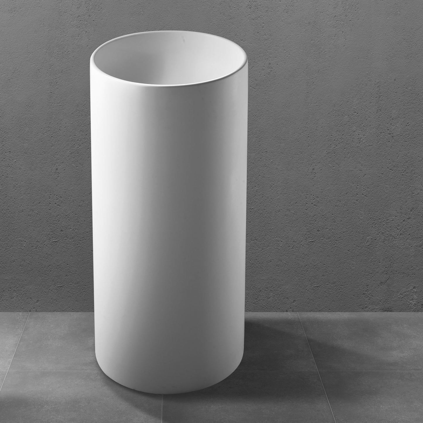 LAVABO THE TUBE FREESTANDING in Istone Bianco - CIPÍ lavandino moderno da terra per bagno