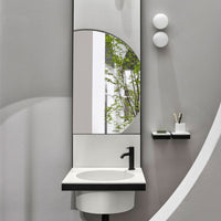 # LAVABO TONDA CON SPECCHIO ELLE in ceramica - CIELO studiato per elevare l'estetica e la funzionalità del vostro bagno Made in Italy