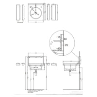 # LAVABO TONDA ELLE - CIELO elegante forma rotonda dal design contemporaneo Made in Italy