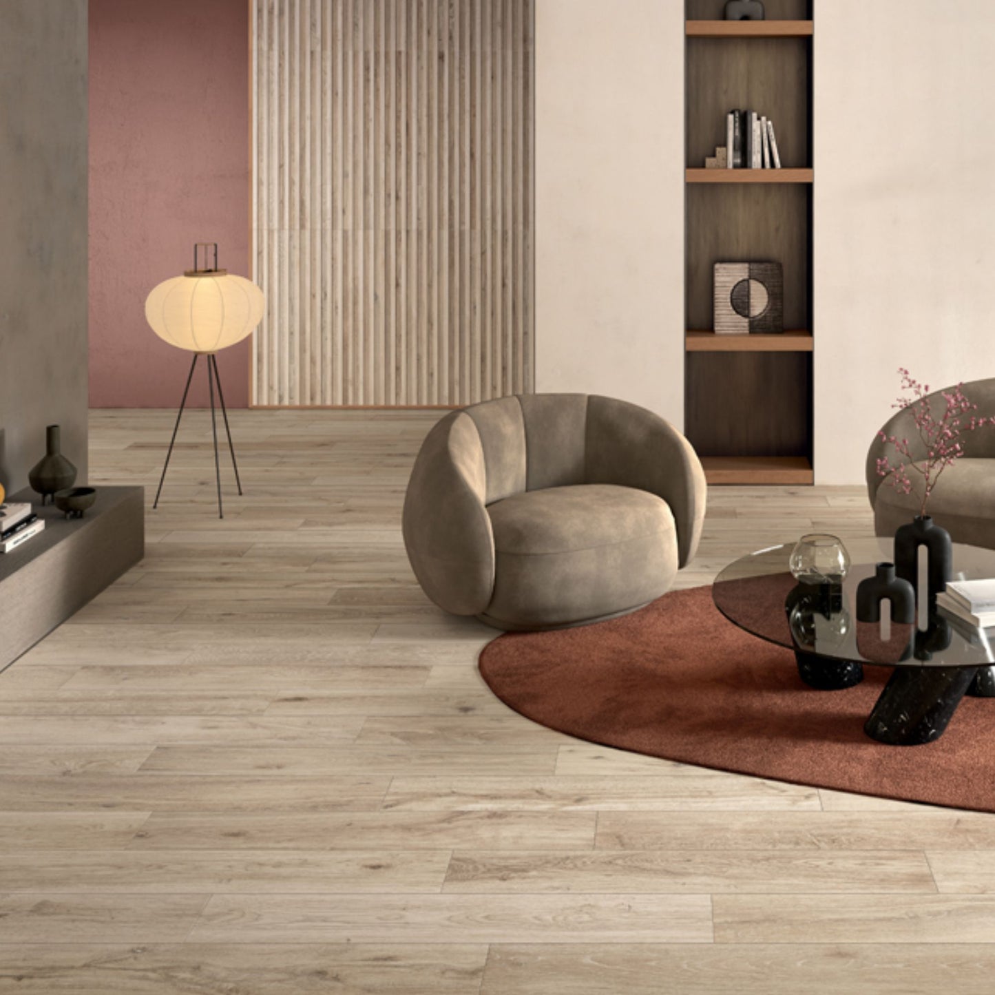 BIO ATTITUDE ALMOND 20x120mm rettangolare 9mm - LEA CERAMICHE piastrella effetto legno