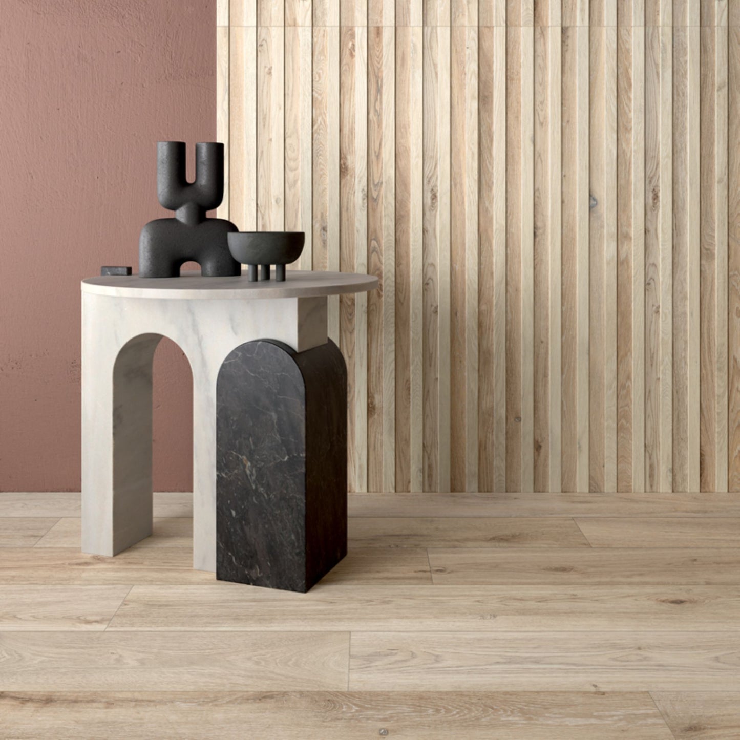 BIO ATTITUDE ALMOND 20x120mm rettangolare 9mm - LEA CERAMICHE piastrella effetto legno