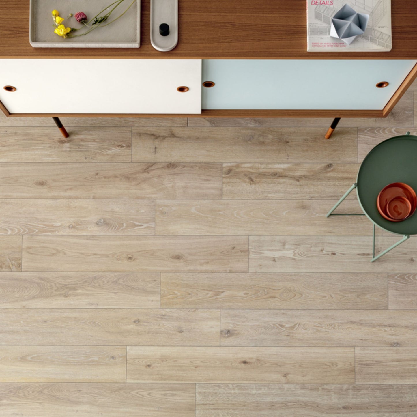 BIO ATTITUDE ALMOND 20x120mm rettangolare 9mm - LEA CERAMICHE piastrella effetto legno