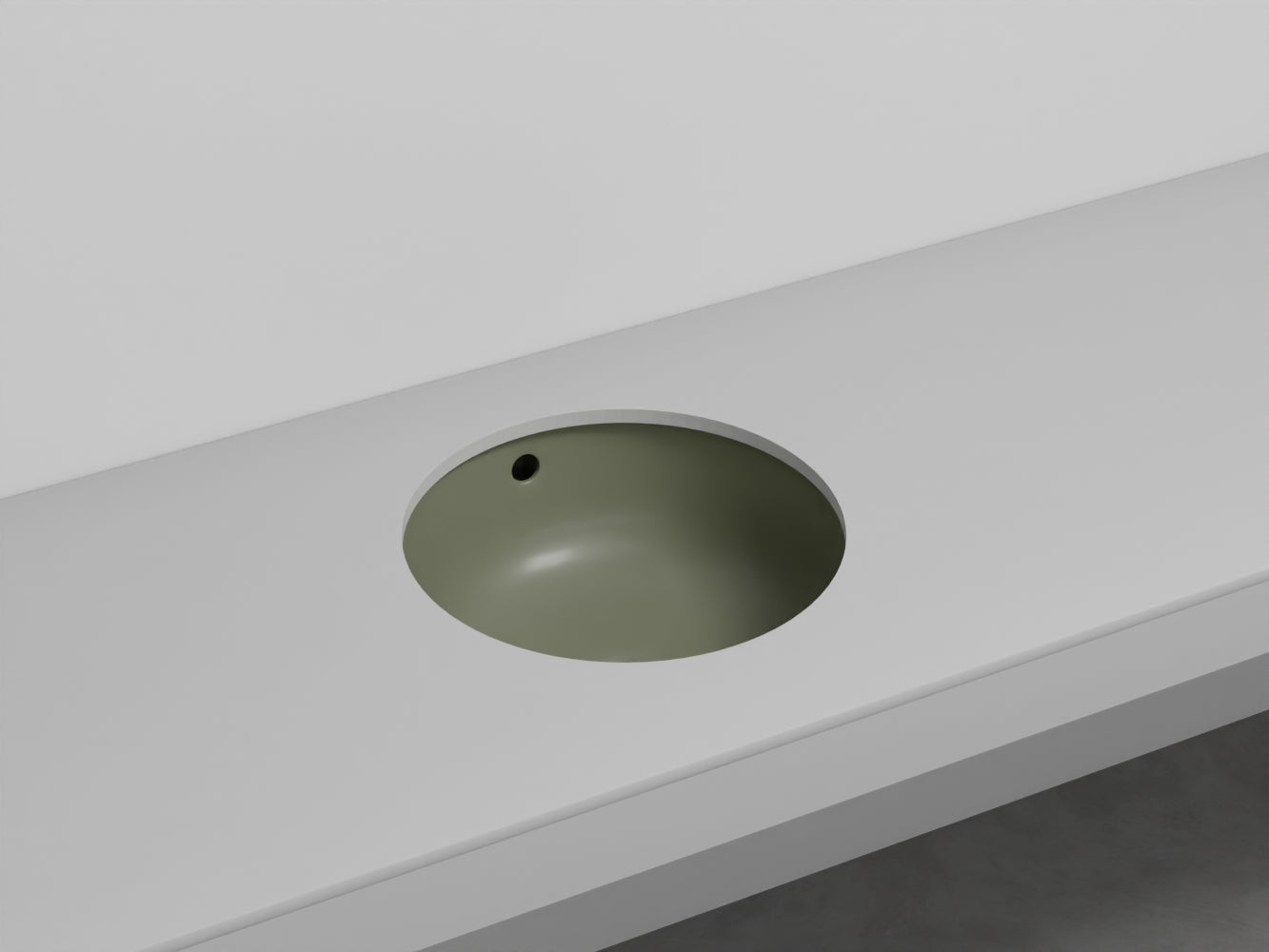 # LAVABO TONDO SOTTOPIANO ENJOY - CIELO facilita la pulizia e amplia la superficie del piano
