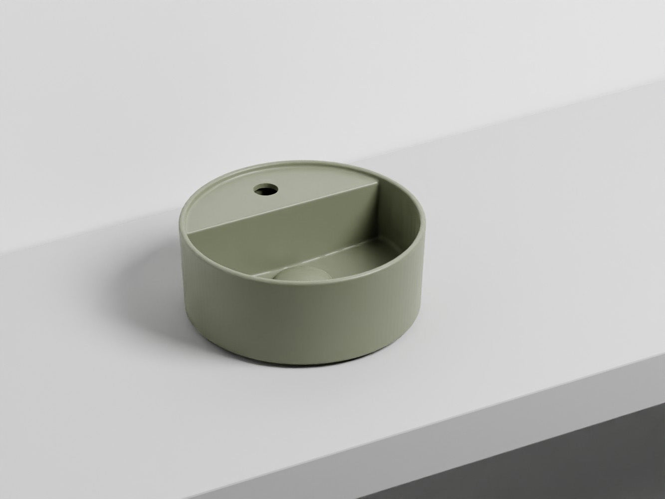 # LAVABO LES PETITES TONDO MONOFORO 28 - CIELO lavandino compatto dalla forma perfettamente tonda