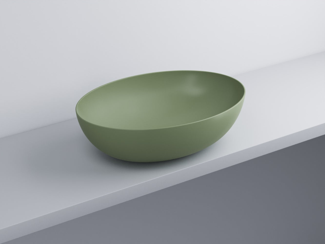 # BACINELLA DA APPOGGIO ECO da 62cm - CIELO proposta moderna e compatta per ambienti bagno dinamici e raffinati