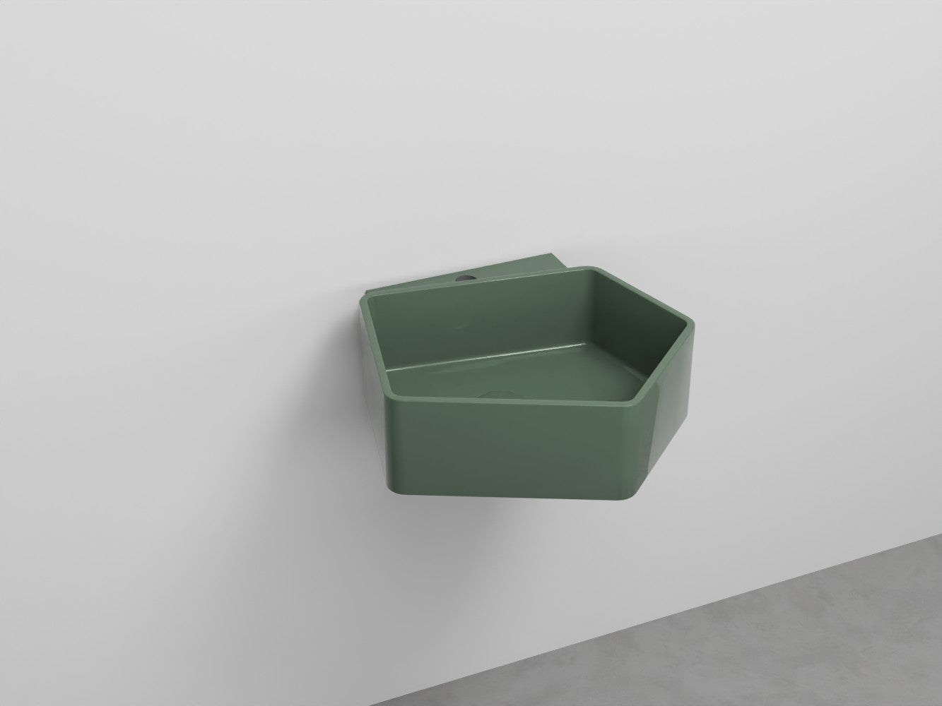 # LAVABO SOSPESO KANTO MONOFORO da 50cm - CIELO in ceramica compatto ed elegante per bagni moderni Made in Italy