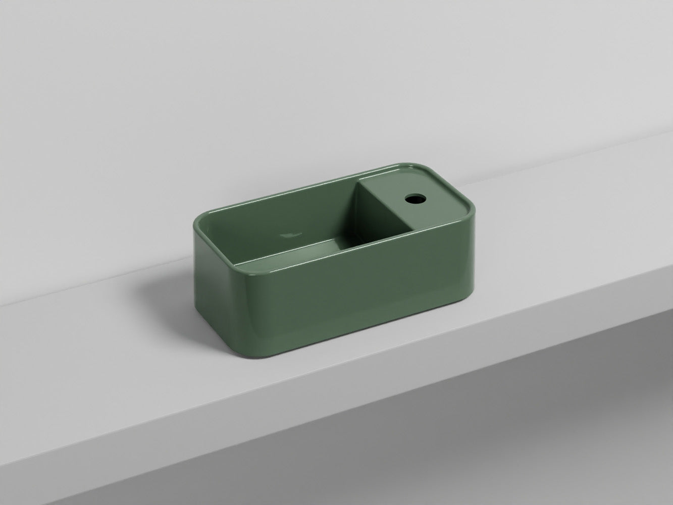 # LES PETITES RETTANGOLARE MONOFORO - CIELO lavandino compatto per bagno stretto