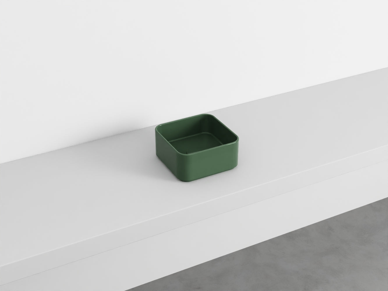 # LAVABO QUADRATO da APPOGGIO MINIMO - CIELO lavandino in ceramica per bagno