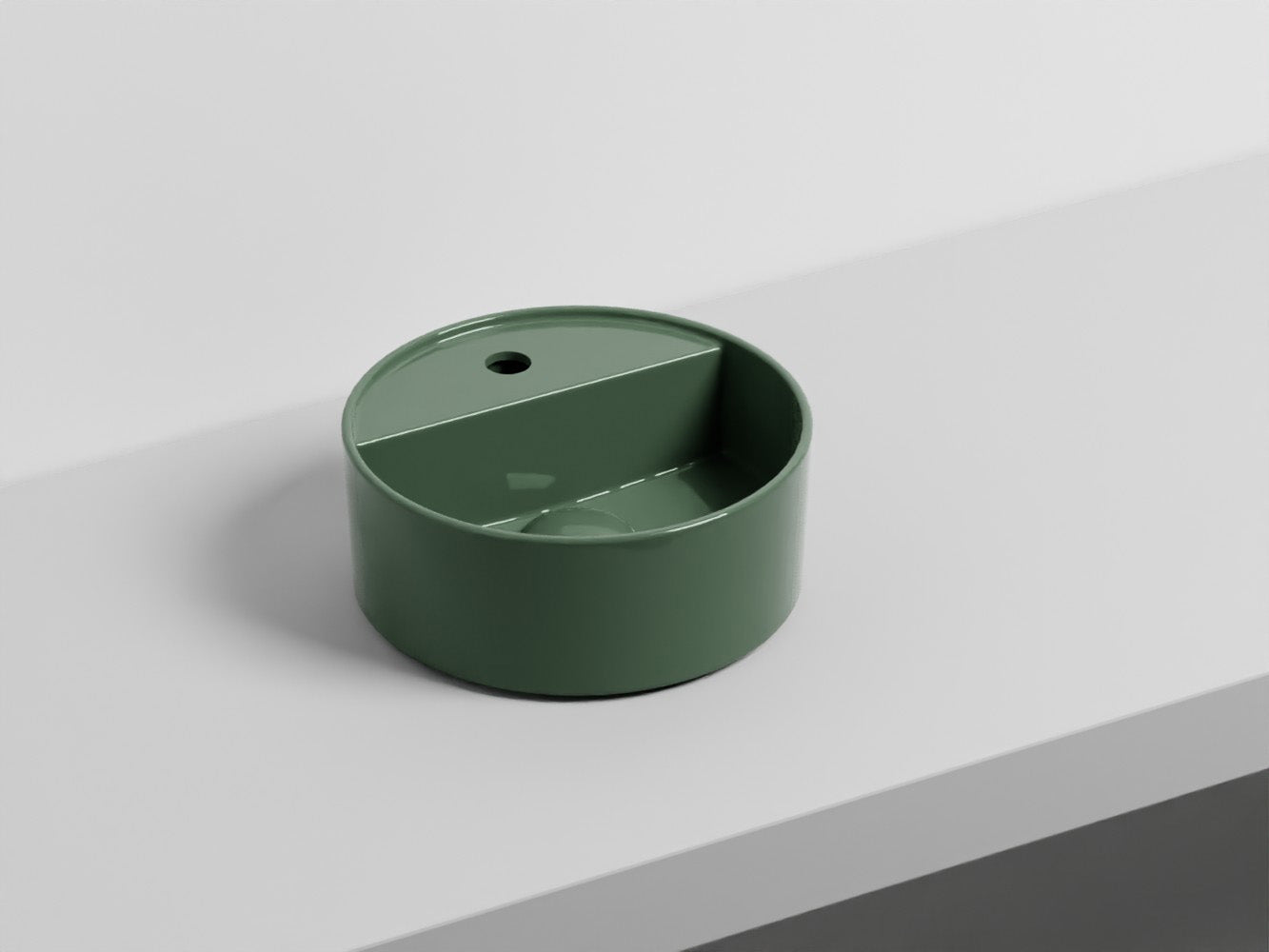 # LAVABO LES PETITES TONDO MONOFORO 28 - CIELO lavandino compatto dalla forma perfettamente tonda