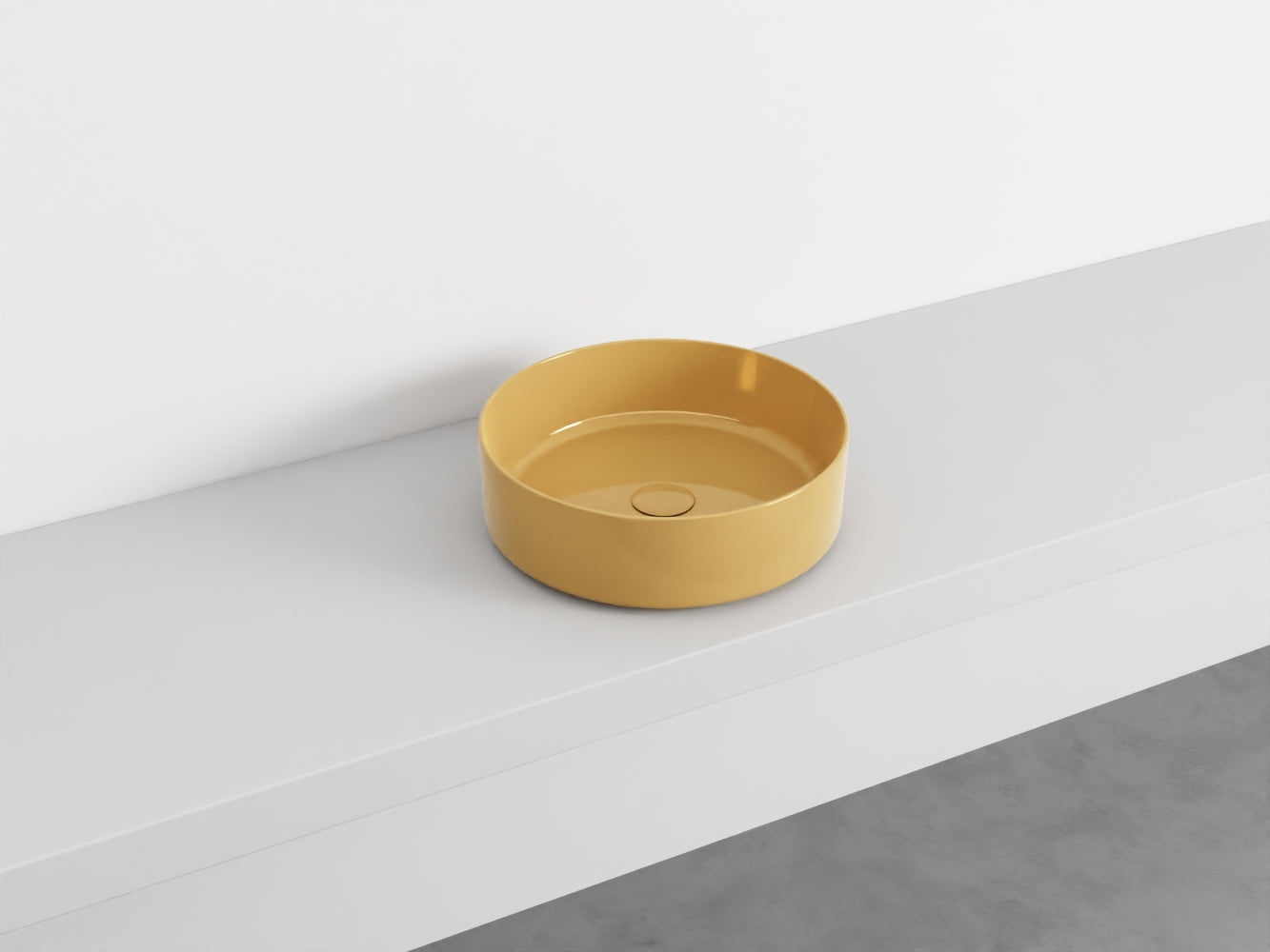 # LAVABO TONDO da APPOGGIO SHUI COMFORT - CIELO lavandino per bagno Made in Italy
