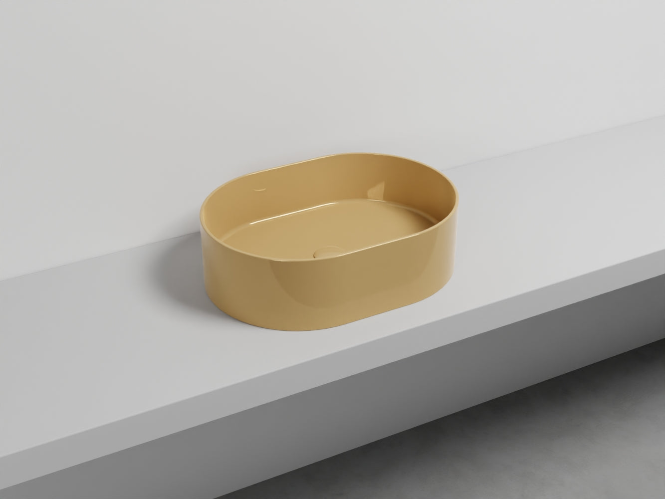 # LAVABO OVALE DA APPOGGIO THEO - CIELO in ceramica di alta qualità made in Italy per il tuo bagno