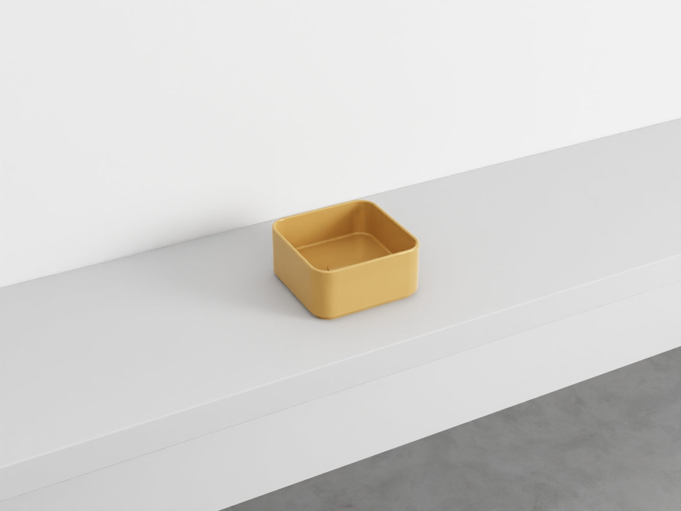 # LAVABO QUADRATO da APPOGGIO MINIMO - CIELO lavandino in ceramica per bagno