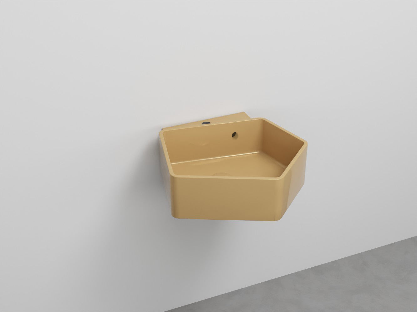 # LAVABO SOSPESO KANTO con TROPPOPIENO da 50cm - CIELO in ceramica compatto ed elegante per bagni moderni Made in Italy