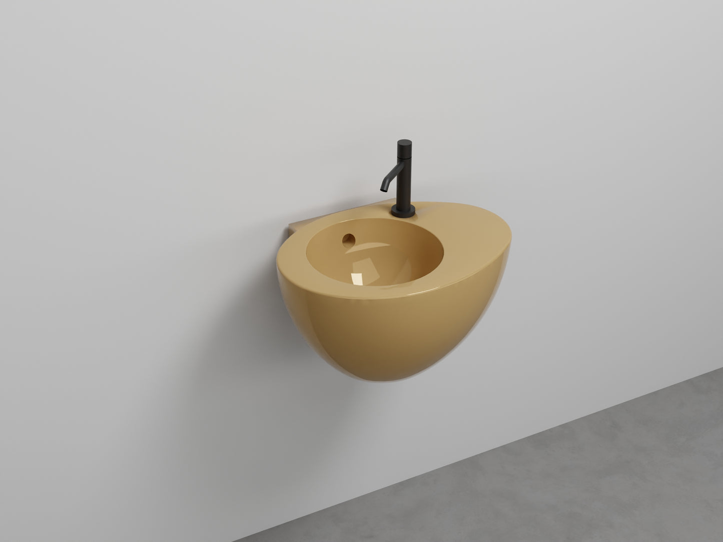 # LAVABO SOSPESO CON TROPPOPIENO LE GIARE 56Cm - CIELO sanitari per bagno in ceramica di alta qualità Made in Italy