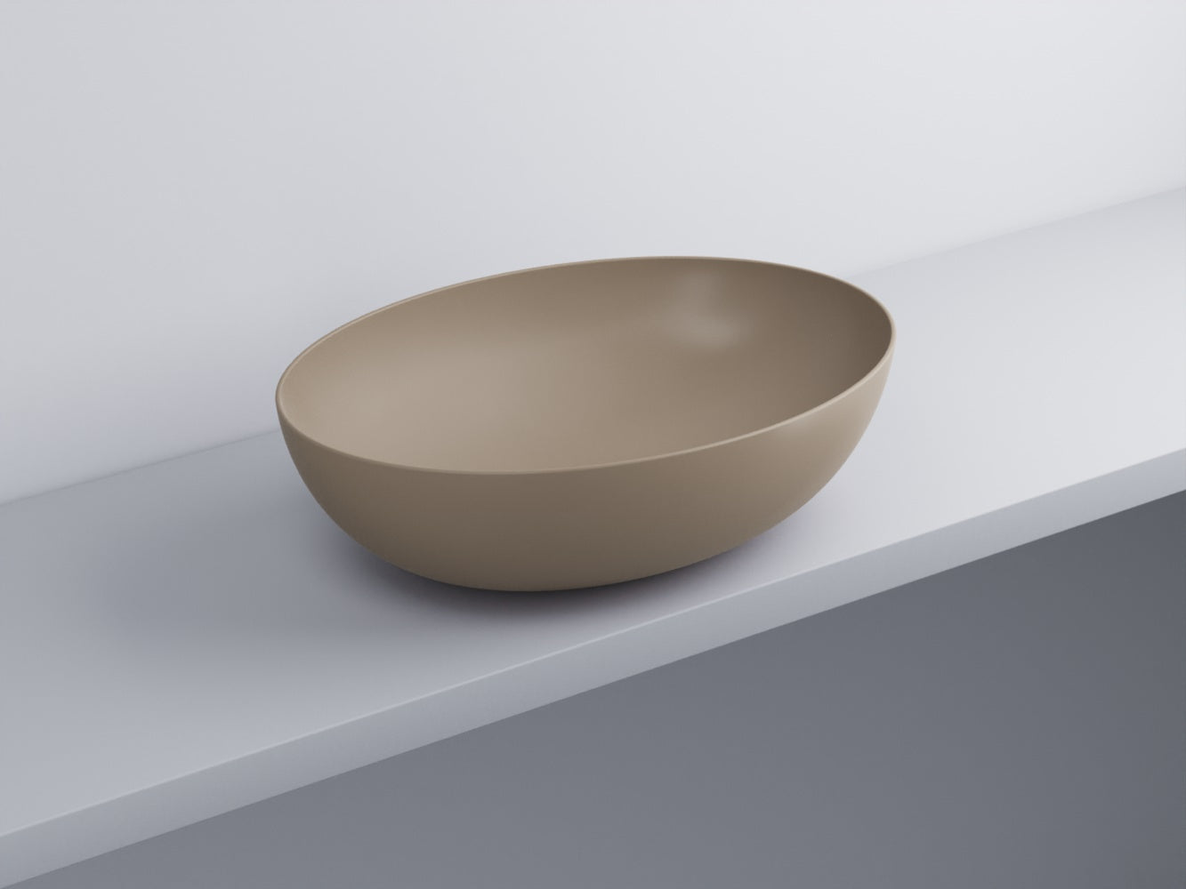 # BACINELLA DA APPOGGIO ECO da 62cm - CIELO proposta moderna e compatta per ambienti bagno dinamici e raffinati