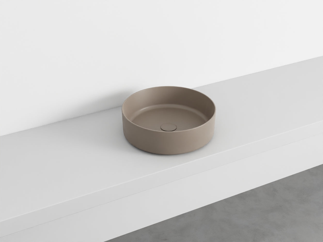 # LAVABO TONDO da APPOGGIO SHUI COMFORT - CIELO lavandino per bagno Made in Italy