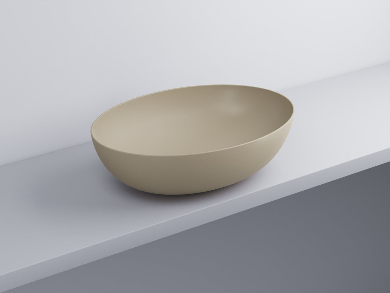# BACINELLA DA APPOGGIO ECO da 62cm - CIELO proposta moderna e compatta per ambienti bagno dinamici e raffinati