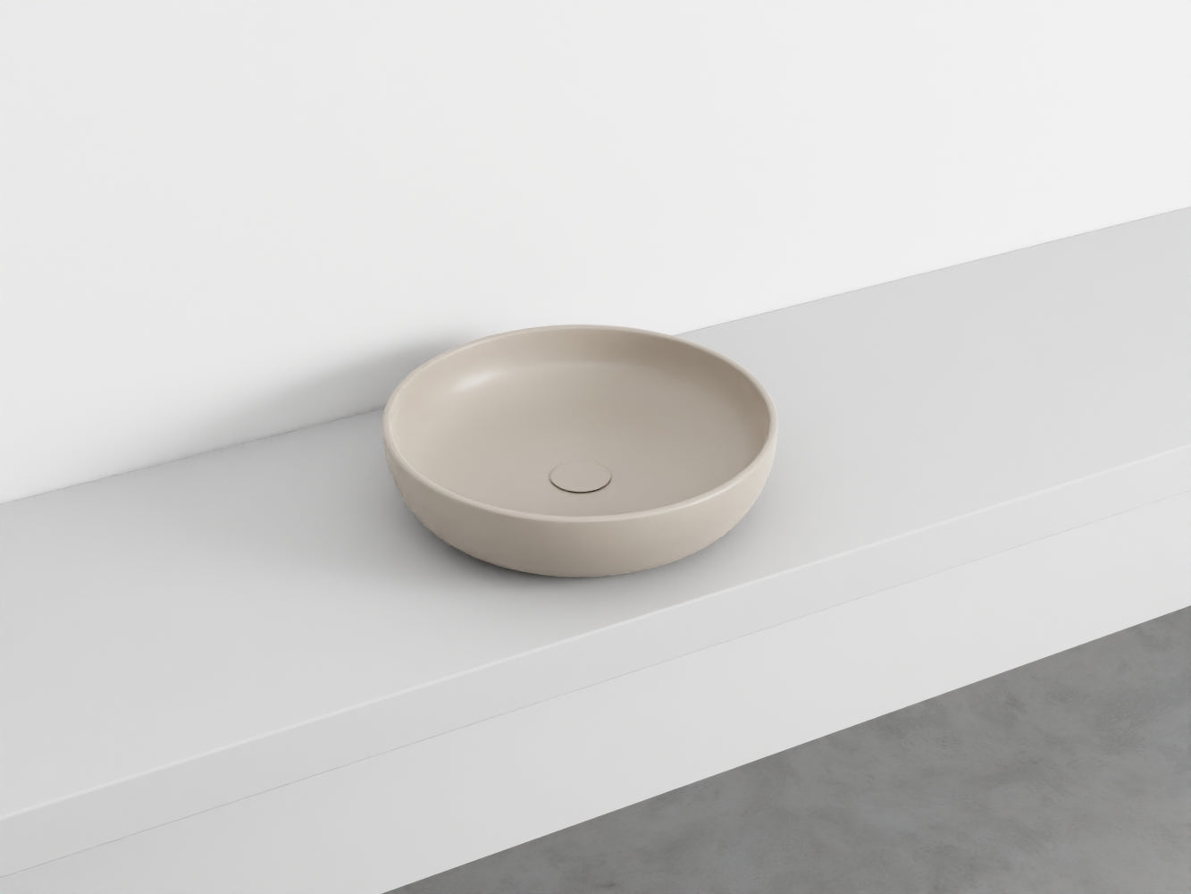 # LAVABO da APPOGGIO SHUI Ø45 - CIELO bacinella in ceramica per bagno moderno