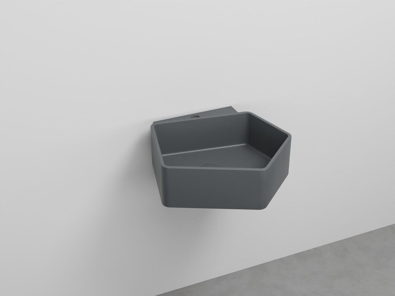 # LAVABO SOSPESO KANTO MONOFORO da 50cm - CIELO in ceramica compatto ed elegante per bagni moderni Made in Italy