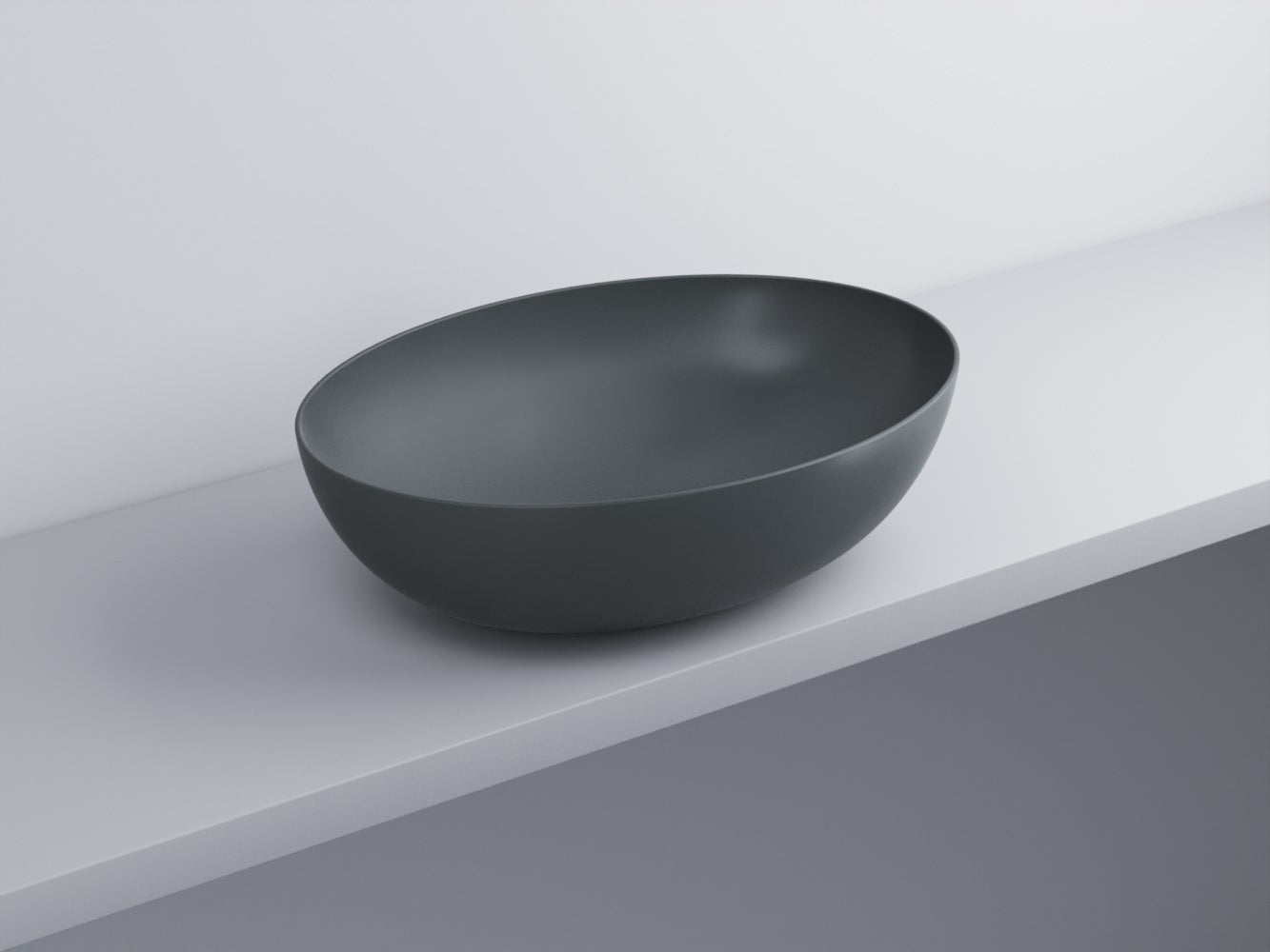 # BACINELLA DA APPOGGIO ECO da 62cm - CIELO proposta moderna e compatta per ambienti bagno dinamici e raffinati