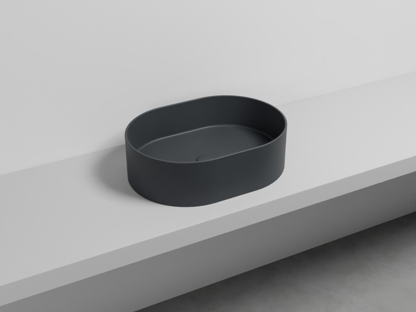 # LAVABO OVALE DA APPOGGIO THEO - CIELO in ceramica di alta qualità made in Italy per il tuo bagno