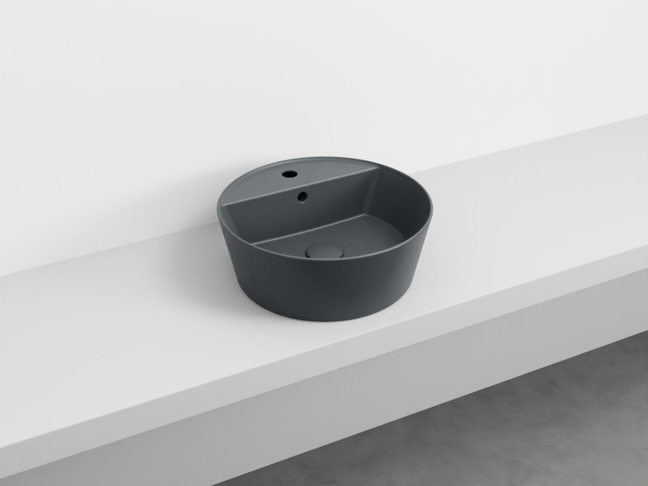 # LAVABO da appoggio HANDY - CIELO in ceramica smaltata con foro rubinetto e design moderno