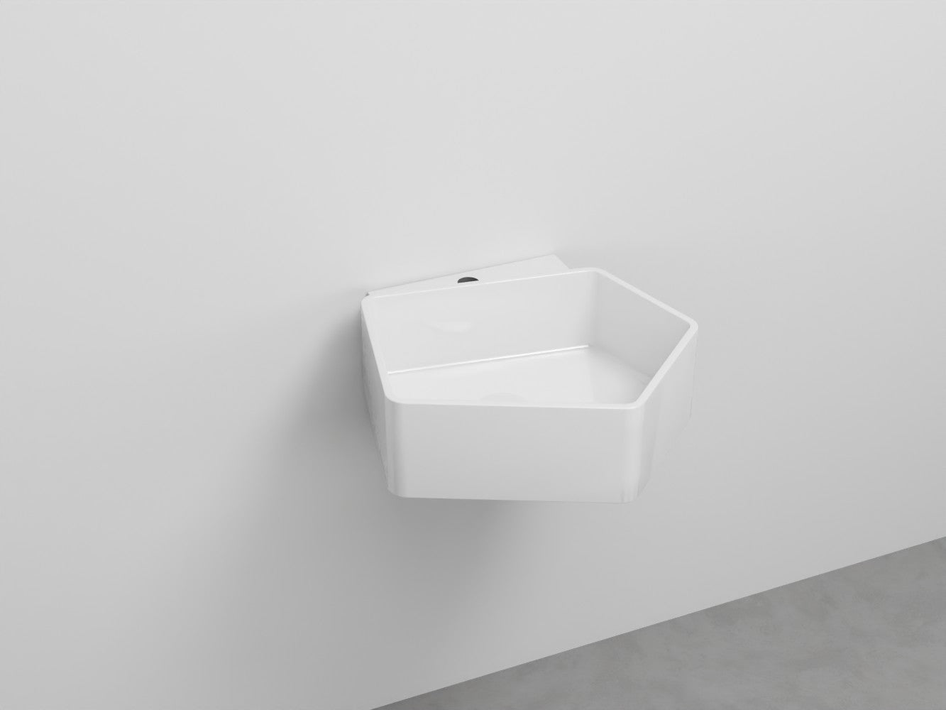 # LAVABO SOSPESO KANTO MONOFORO da 50cm - CIELO in ceramica compatto ed elegante per bagni moderni Made in Italy