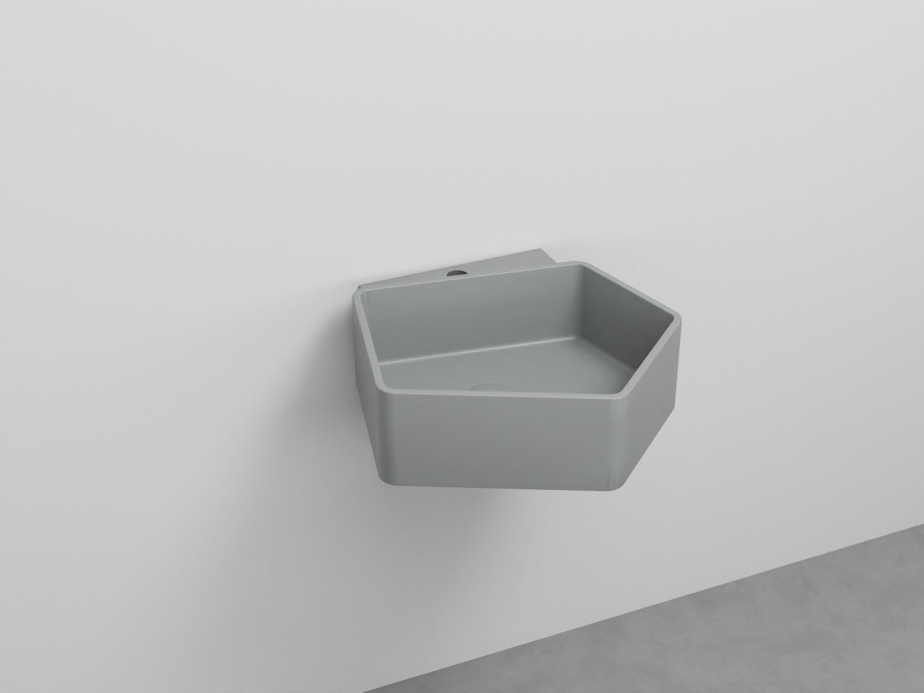 # LAVABO SOSPESO KANTO MONOFORO da 50cm - CIELO in ceramica compatto ed elegante per bagni moderni Made in Italy