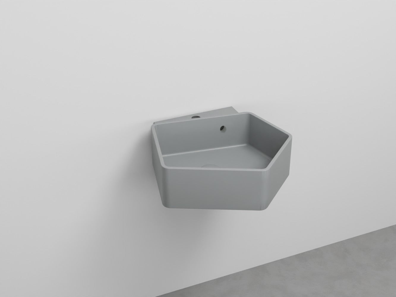 # LAVABO SOSPESO KANTO con TROPPOPIENO da 50cm - CIELO in ceramica compatto ed elegante per bagni moderni Made in Italy