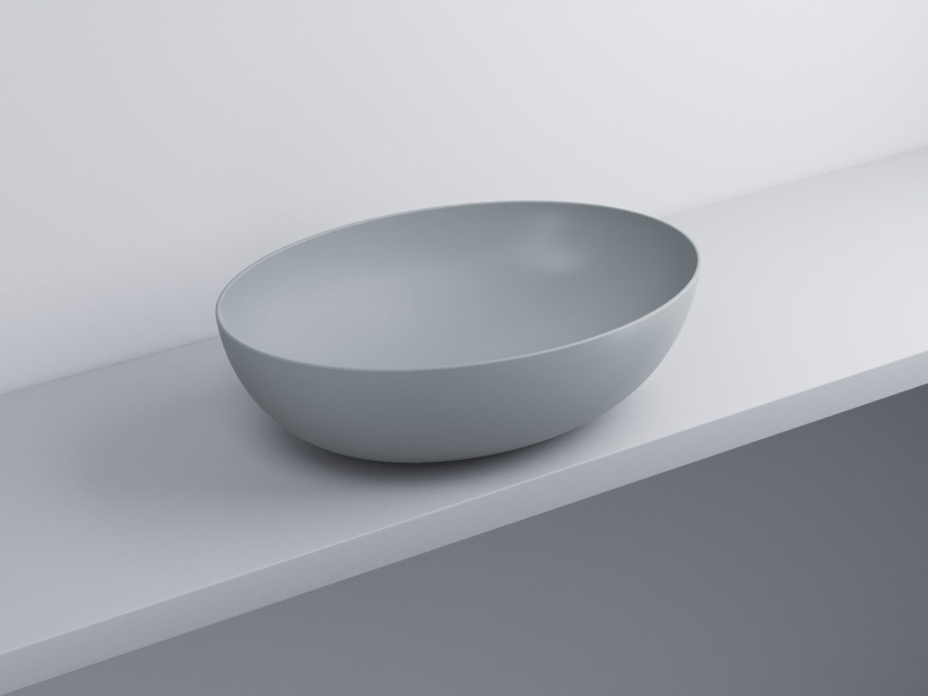 # BACINELLA DA APPOGGIO ECO da 62cm - CIELO proposta moderna e compatta per ambienti bagno dinamici e raffinati