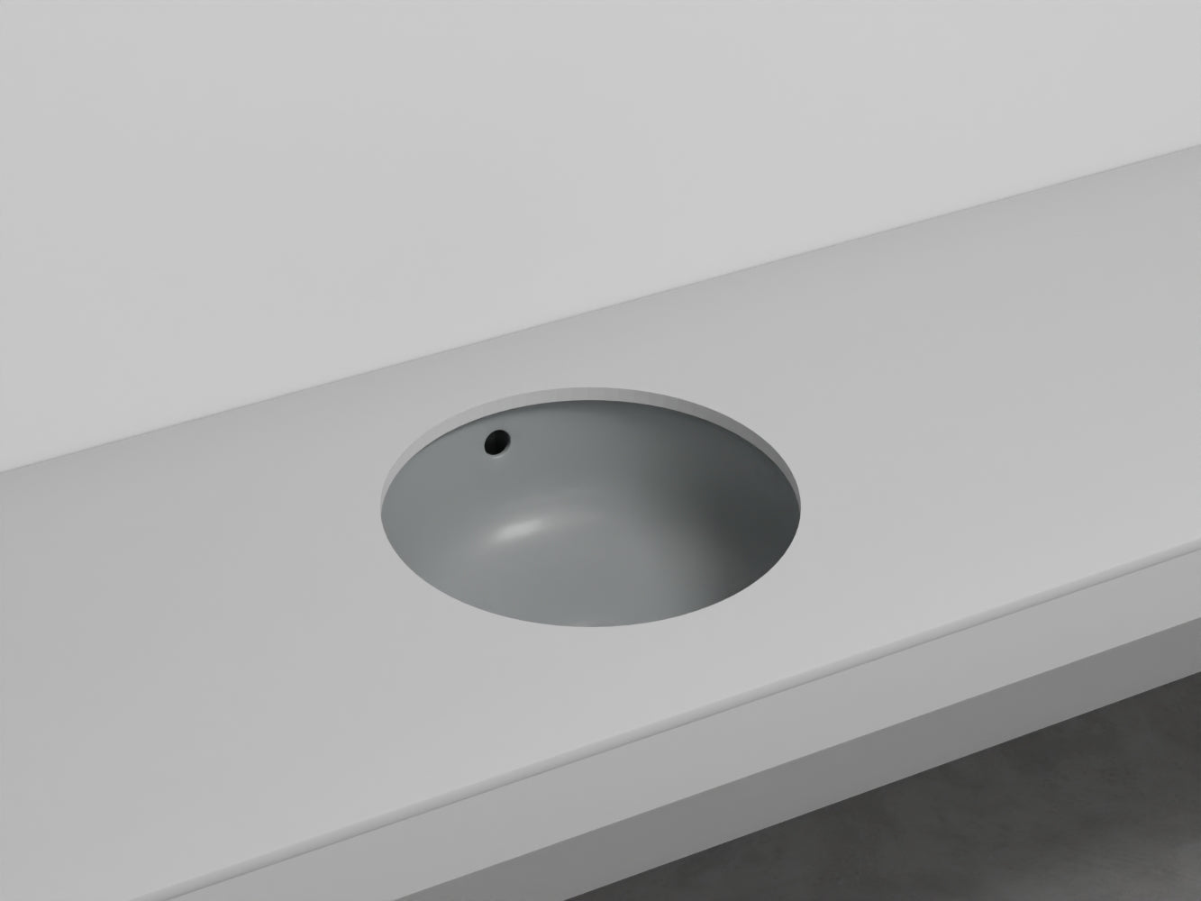 # LAVABO TONDO SOTTOPIANO ENJOY - CIELO facilita la pulizia e amplia la superficie del piano