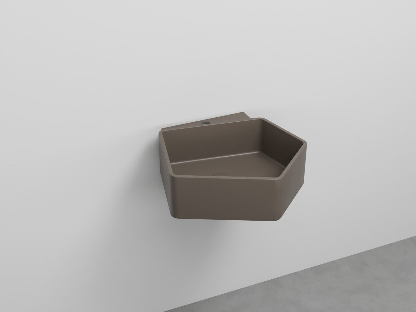 # LAVABO SOSPESO KANTO MONOFORO da 50cm - CIELO in ceramica compatto ed elegante per bagni moderni Made in Italy