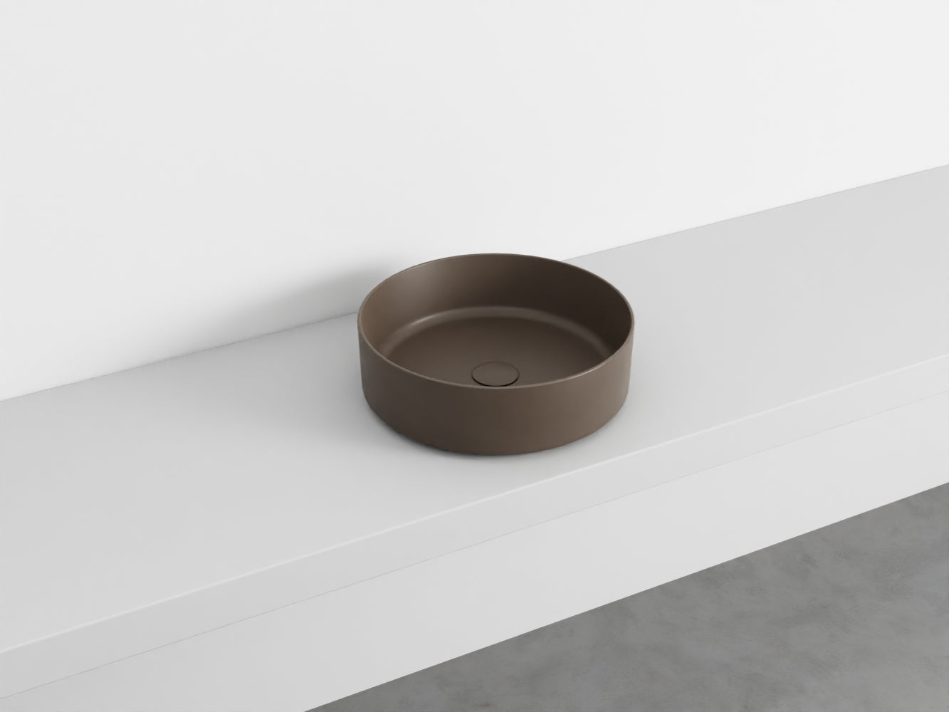 # LAVABO TONDO da APPOGGIO SHUI COMFORT - CIELO lavandino per bagno Made in Italy