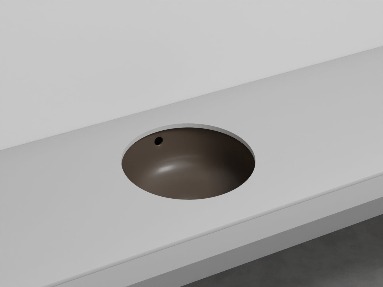 # LAVABO TONDO SOTTOPIANO ENJOY - CIELO facilita la pulizia e amplia la superficie del piano