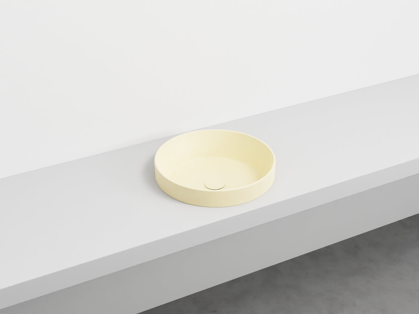 # LAVABO SEMINCASSO ENJOY TONDO - CIELO lavandino a samincasso per un bagno raffinato e moderno